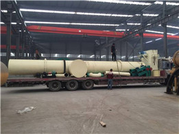 石膏烘干機(jī)裝車(chē)待發(fā)